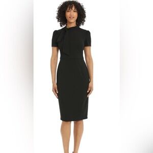 Maggy London |  Dark Navy Margo Dress with Short Sleeves | Size US 6 UK 10